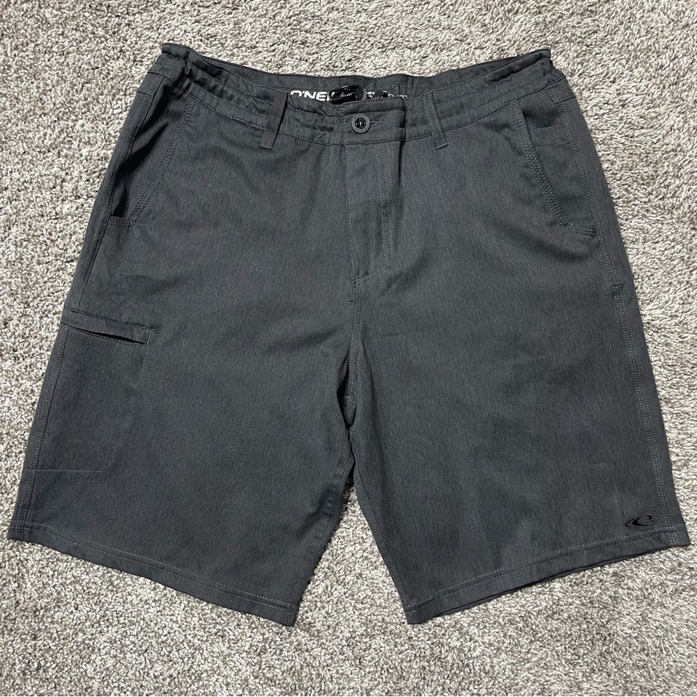 O'Neill Crossover Hybrid Performance Shorts Grey Striped Men’s 34